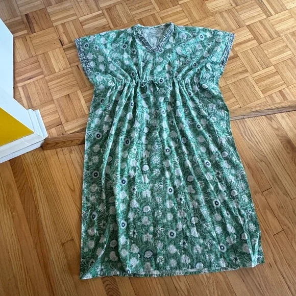 NWOT Handmade Cotton Caftan (Free Size (S-XXL)) - Picture 4 of 7